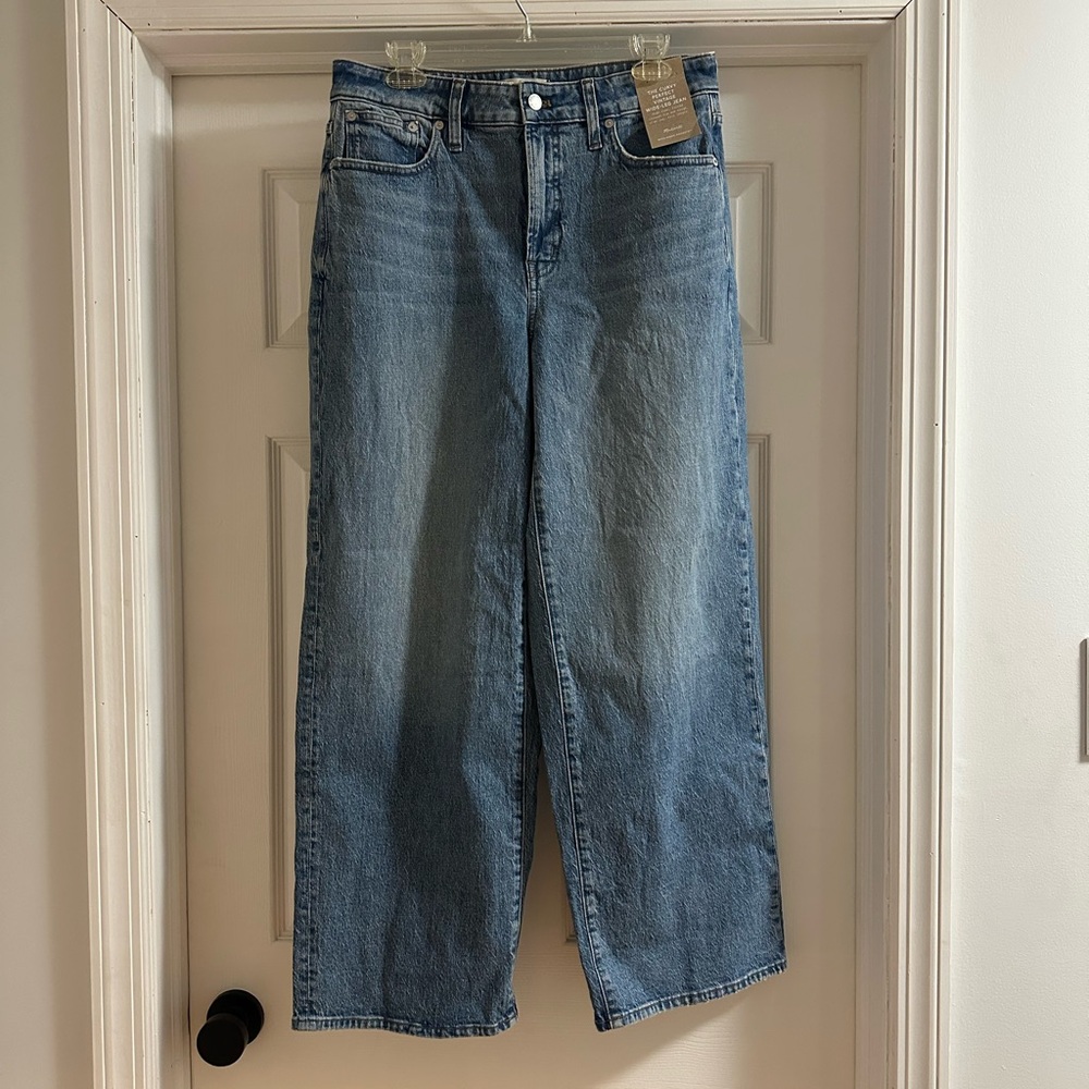 Madewell Curvy Perfect Vintage Wide-Leg Jeans in Blue